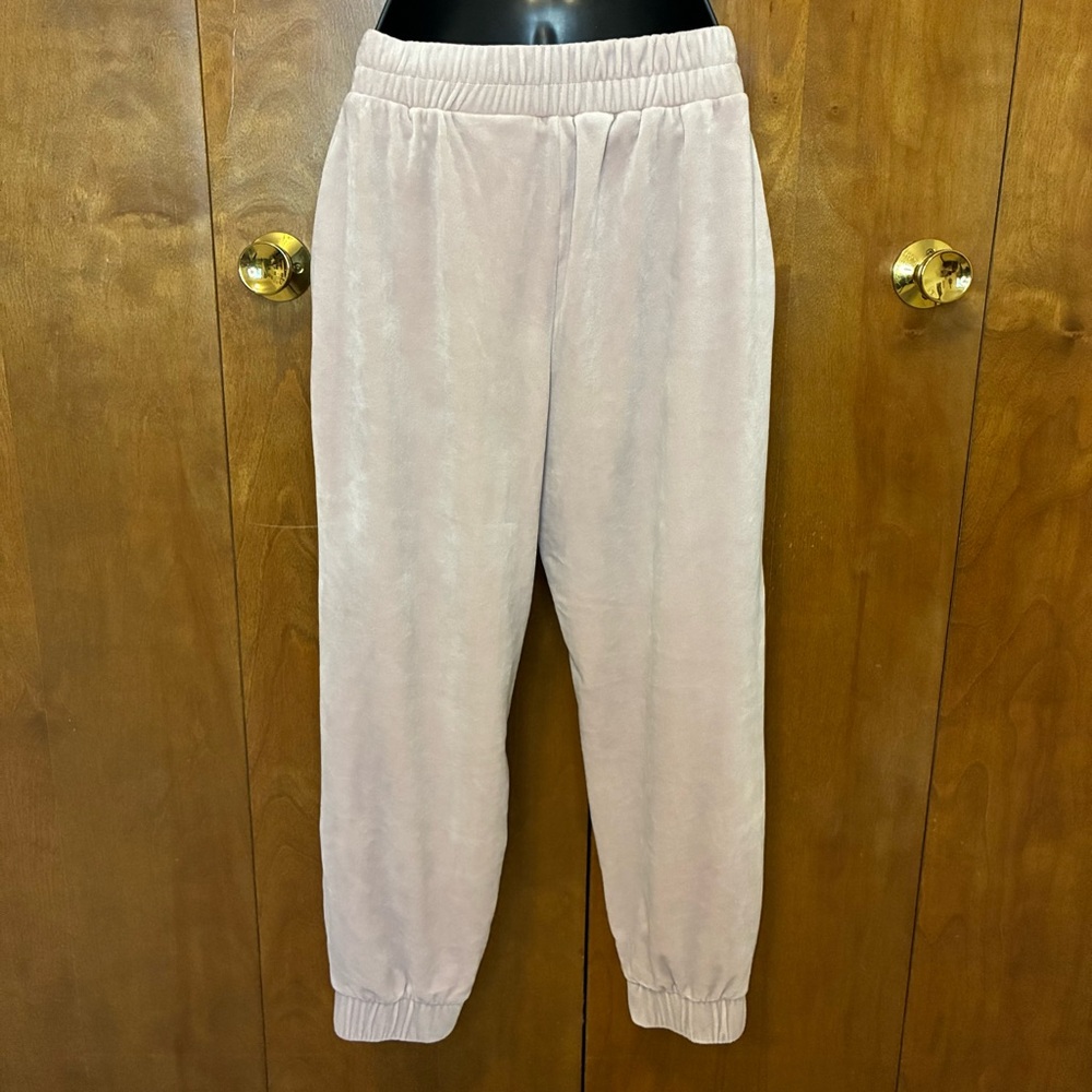 Express Dusty Lavender Velour Hoodie and Jogger Set - Picture 3 of 7
